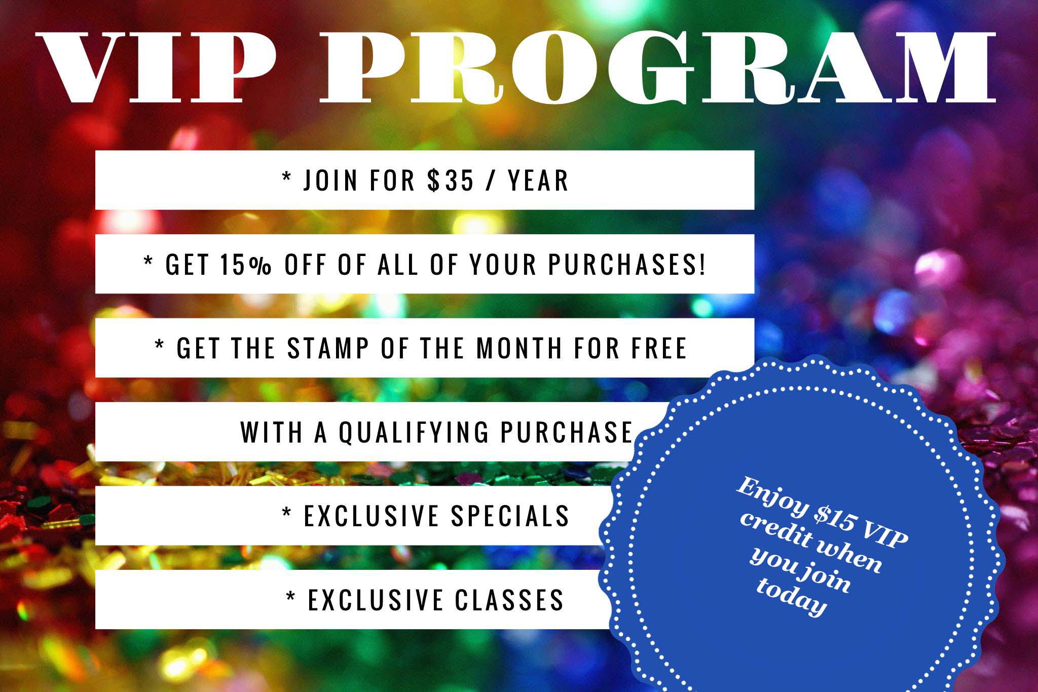 Crafting with Amanda » Become a VIP and Earn your Own Rewards